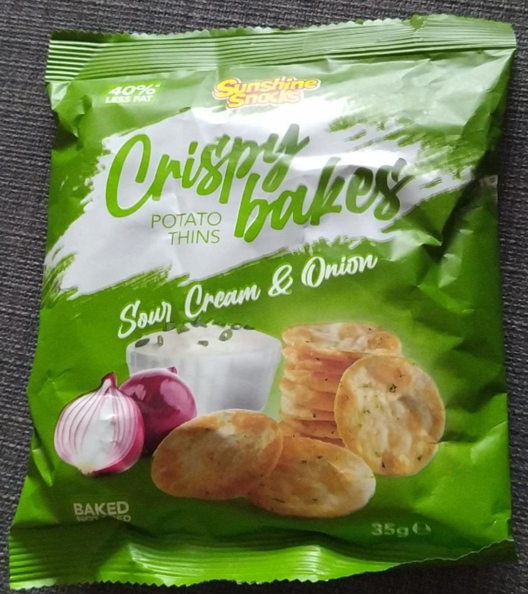 Fotografie - Crispy Baked Potato Thins Sour Cream & Onion Sunshine Snacks