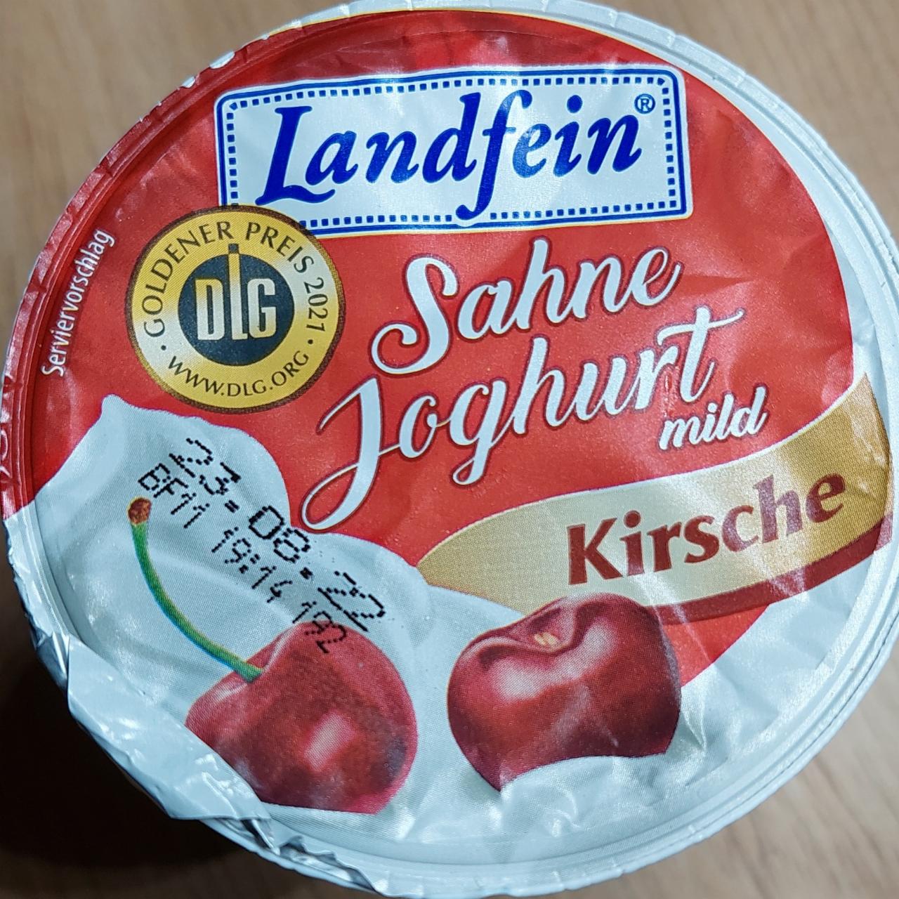Fotografie - Sahne joghurt mild Kirsche Landfein