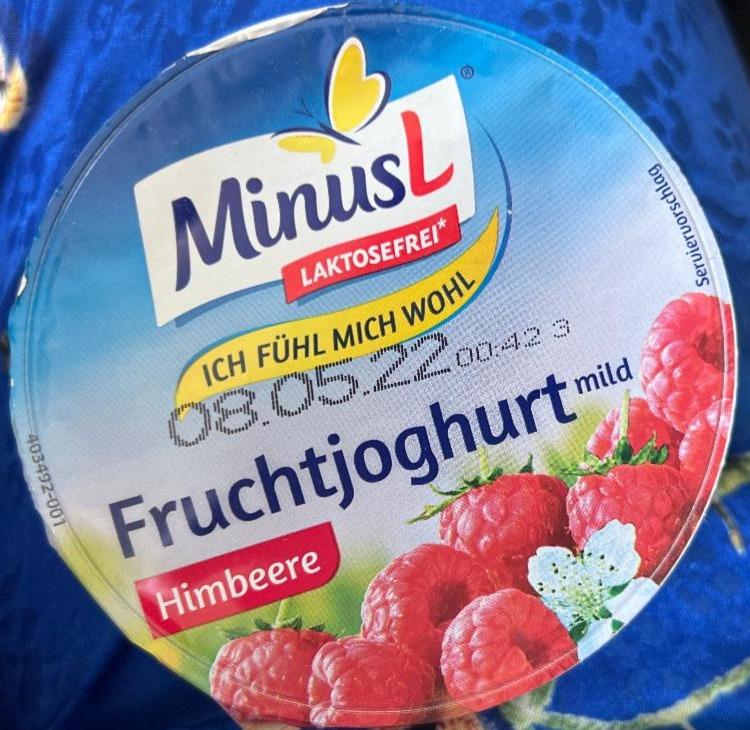 Fotografie - Fruchtjoghurt 3,8% Fett mild Himbeere laktosefrei MinusL