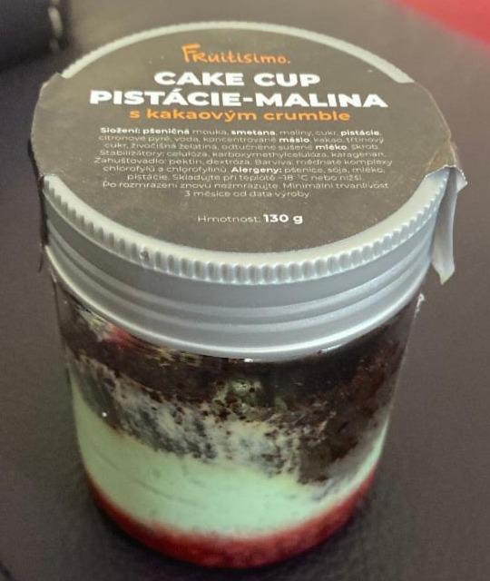 Fotografie - Cake cup pistácie-malina s kakaovým crumble Fruitisimo