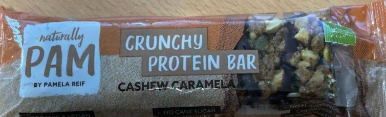 Fotografie - Crunchy protein bar cashew caramela Naturally Pam