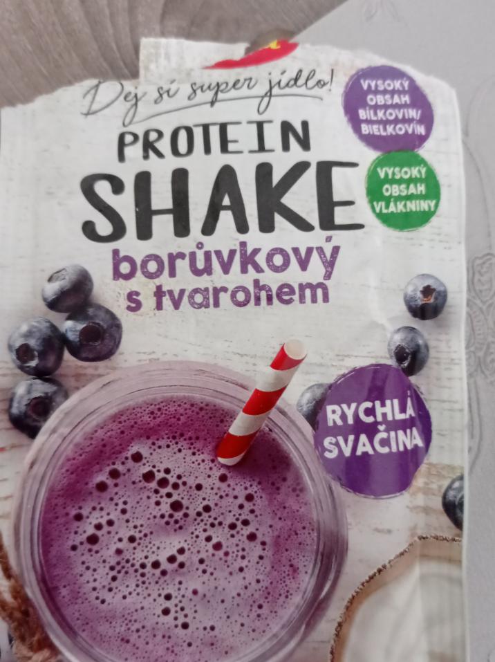 Fotografie - Protein shake borůvkový s tvarohem