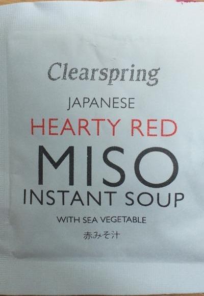 Fotografie - Japanese hearty red Miso instant soup Clearspring