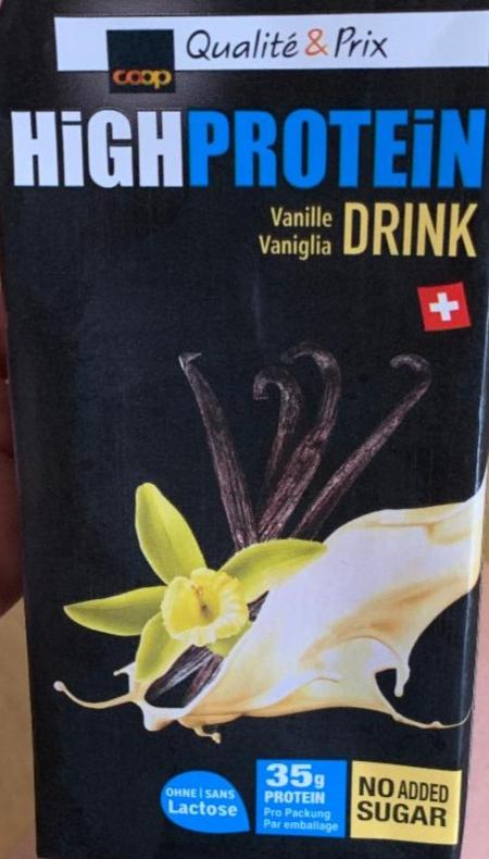 Fotografie - High protein drink vanille Coop
