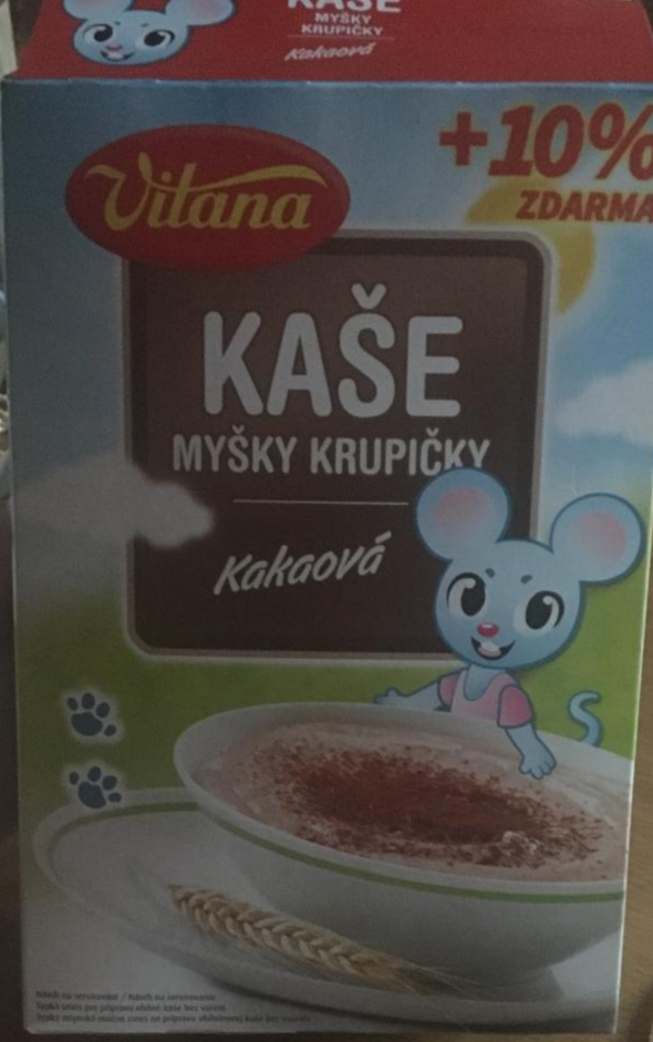 Fotografie - kaše myšky krupičky kakaová Vitana