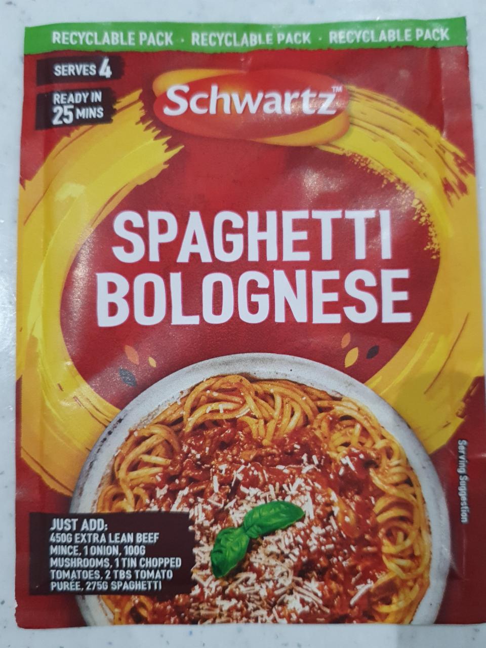 Fotografie - Spaghetti Bolognese Schwartz