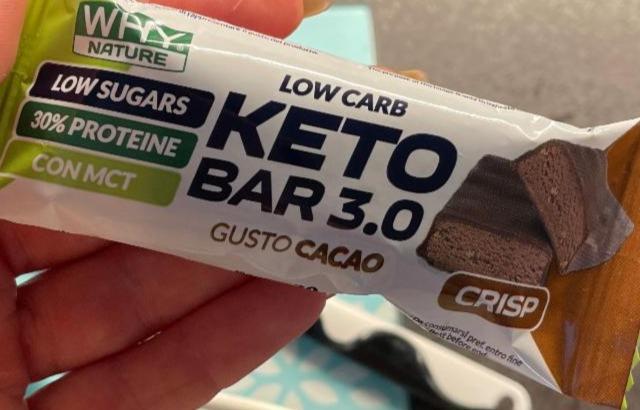 Fotografie - keto Bar 3.0 gusto cacao Why Nature