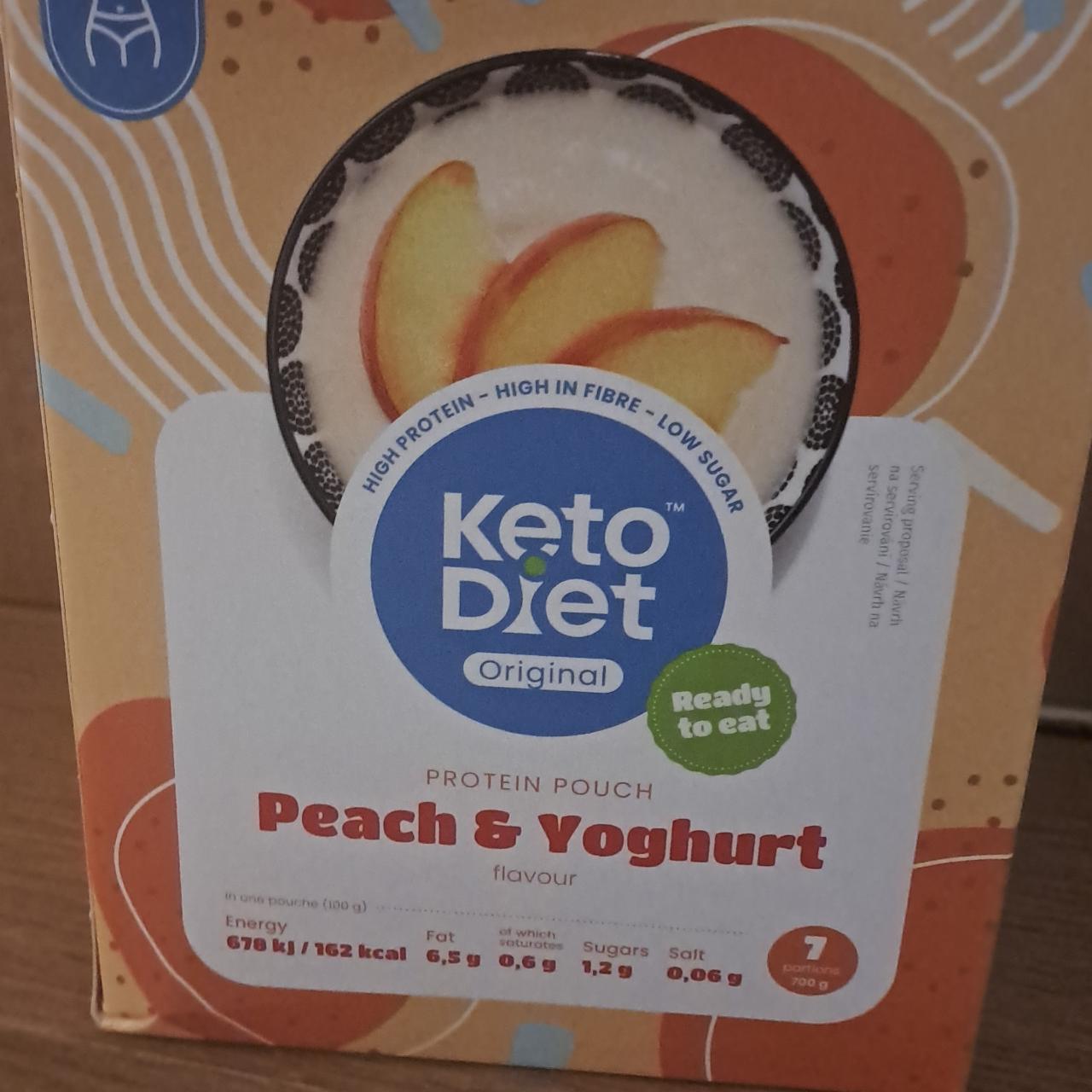 Fotografie - Protein Pouch Peach & Yoghurt flavour KetoDiet