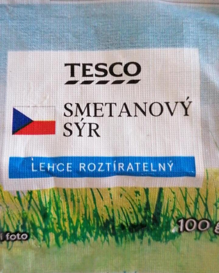 Fotografie - Smetanový sýr lehce roztíratelný Tesco