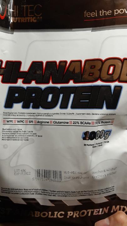 Fotografie - Hi-Anabol Protein 91% Nut Mix HiTec Nutrition