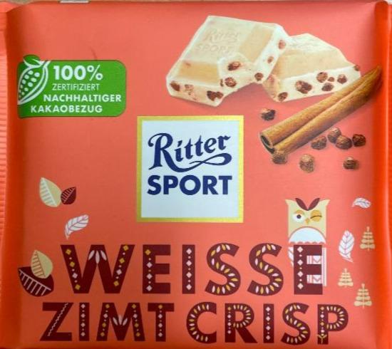 Fotografie - Ritter Sport Winter-Kreation Weisse Zimt Crisp