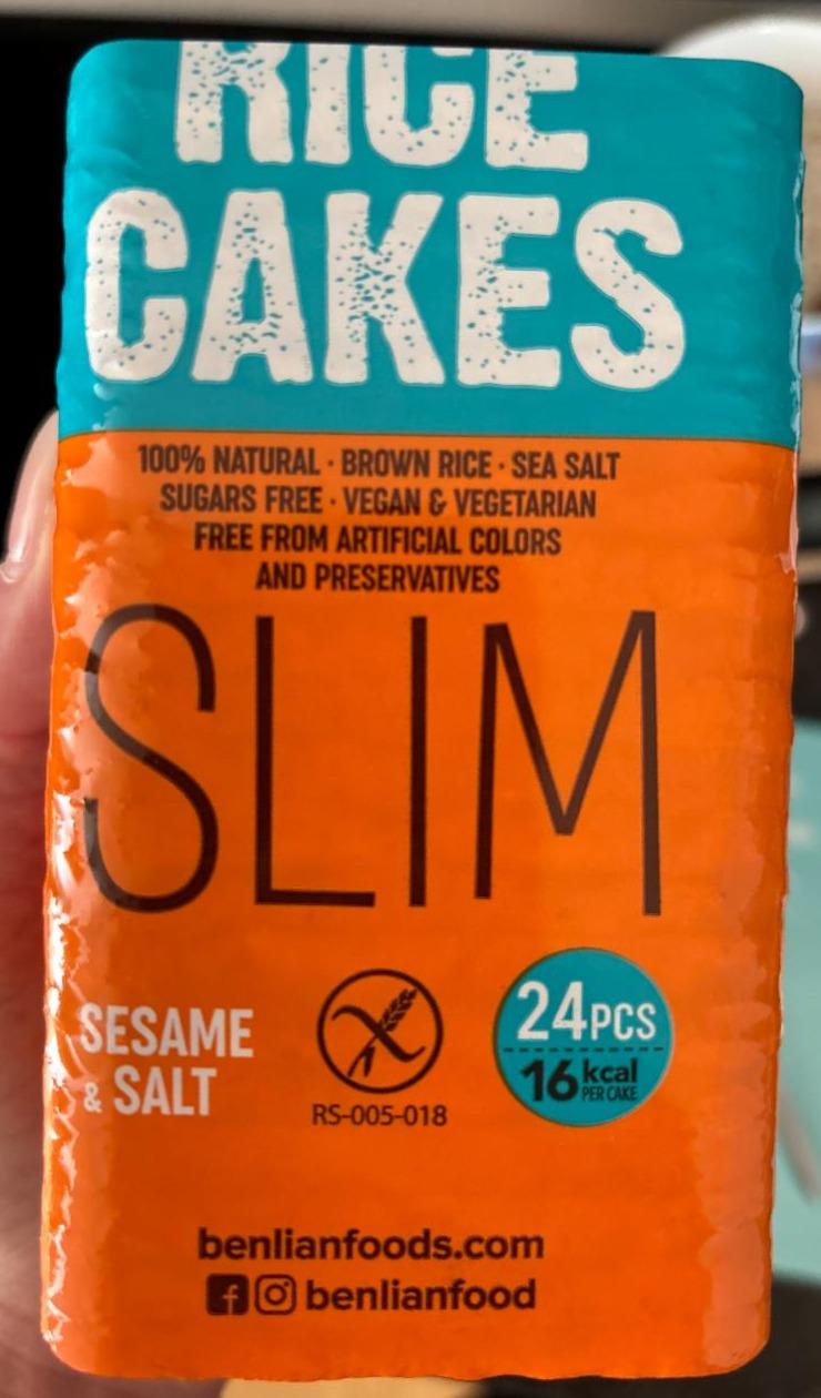 Fotografie - Rice Cakes Slim Sesame & Salt Benlian