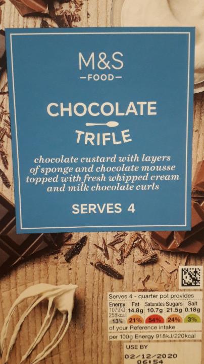 Fotografie - Chocolate trifle M&S
