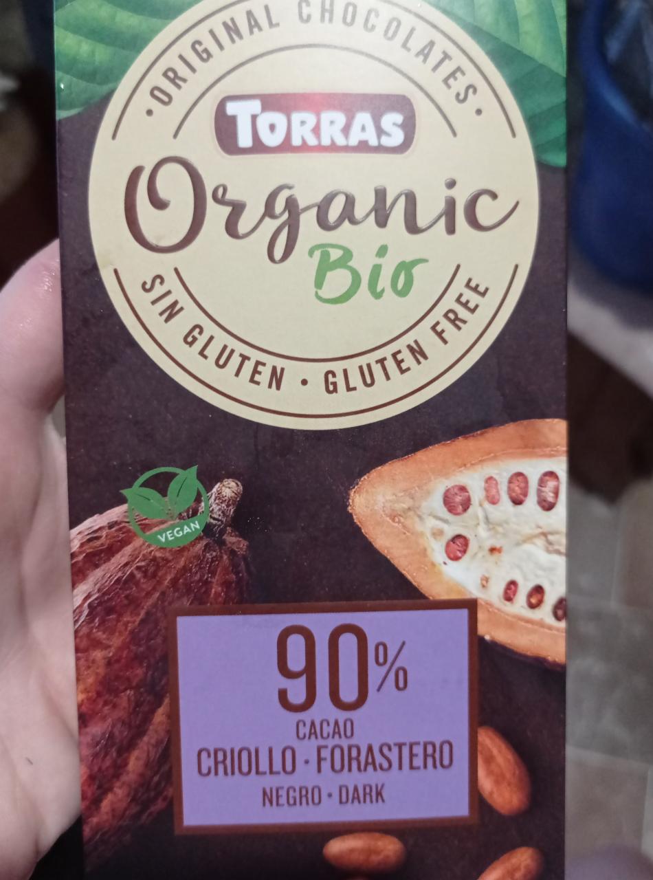 Fotografie - Chocolate Organic 90% cacao dark Torras
