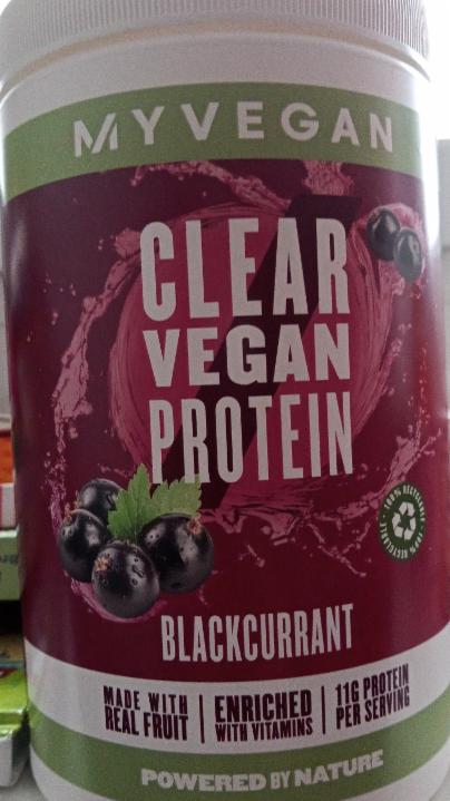 Fotografie - Clear Vegan Protein Blackcurrant MyVegan