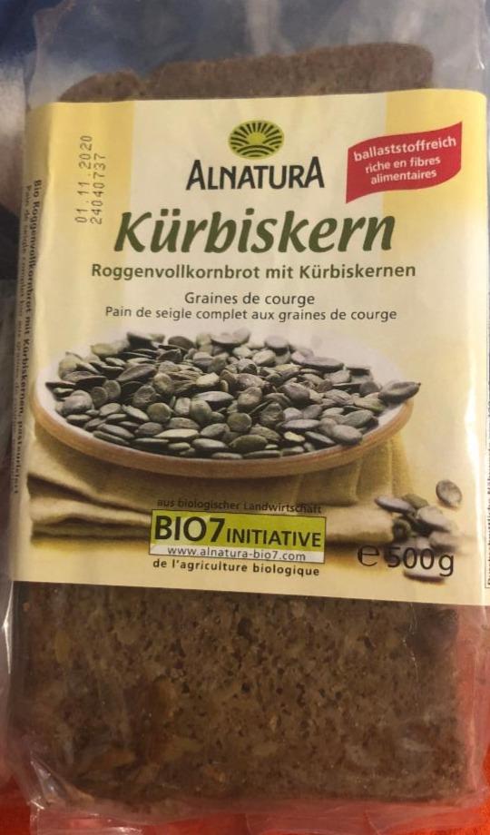 Fotografie - Bio Kürbiskern celozrnný žitný chléb s dýňovými semínky Alnatura