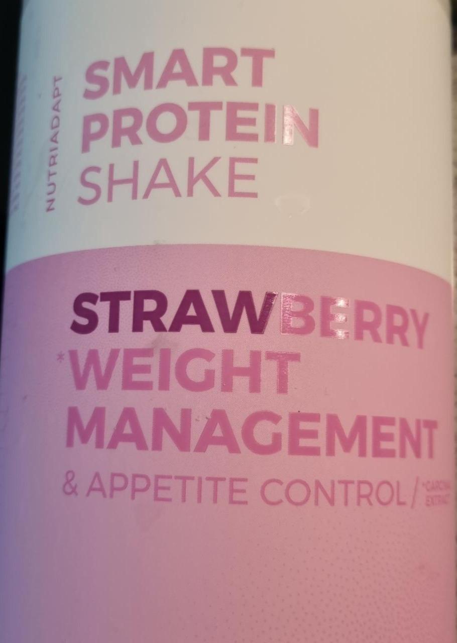 Fotografie - Smart Protein Shake Strawberry Weight management Nutriadapt