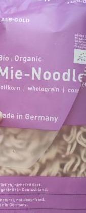 Fotografie - Bio Mie Noodles wholegrain Alb-Gold