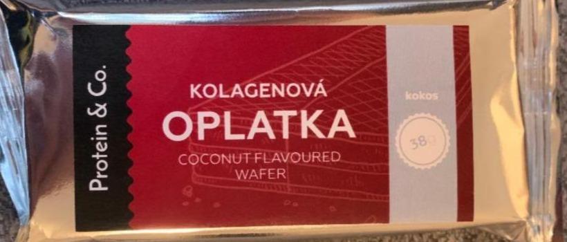 Fotografie - Kolagenová oplatka kokos Protein&Co.