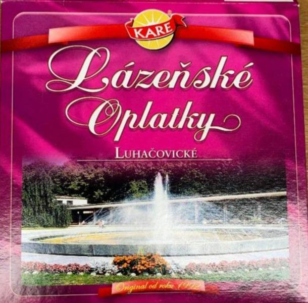 Fotografie - Lázeňské oplatky Luhačovické Kare