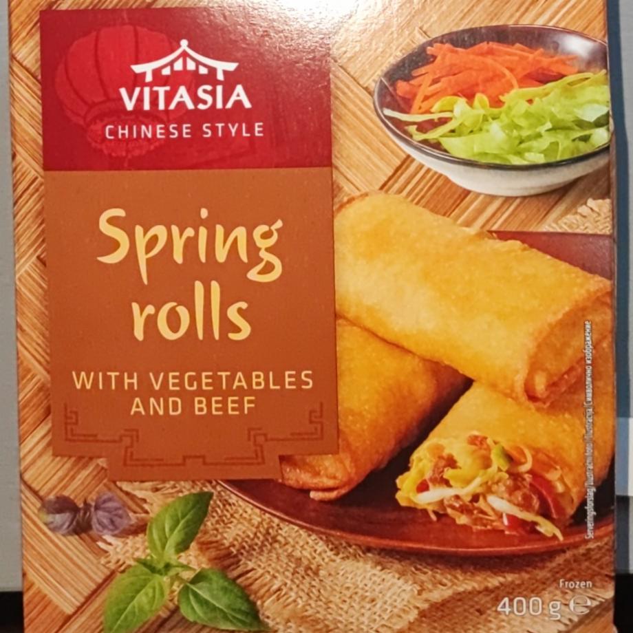 Fotografie - Spring rolls with vegetables and beef Vitasia
