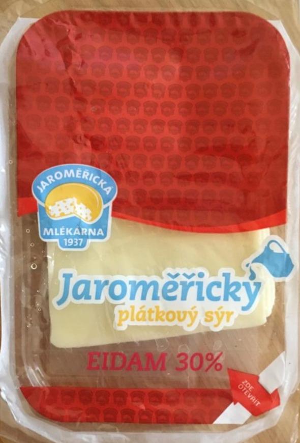 Fotografie - Jaroměřický plátkový sýr eidam 30% Jaroměřická mlékárna