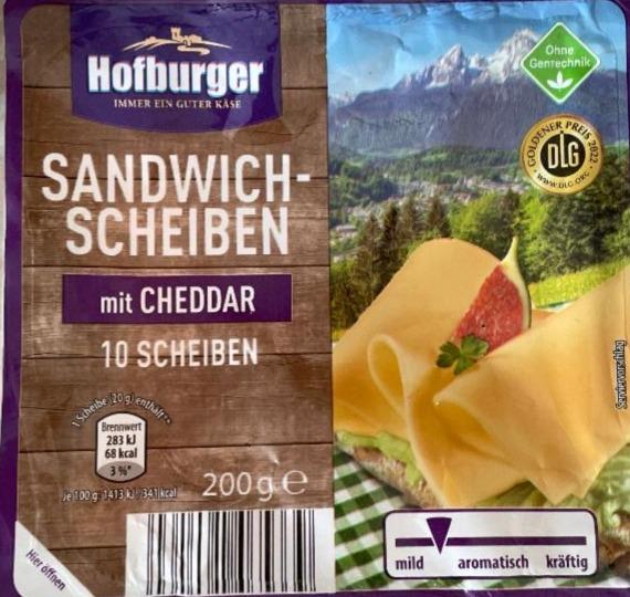 Fotografie - Sandwich-Scheiben mit Cheddar Hofburger