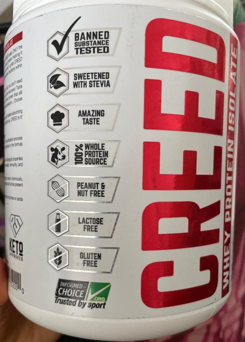 Fotografie - Whey Protein Isolate Creed