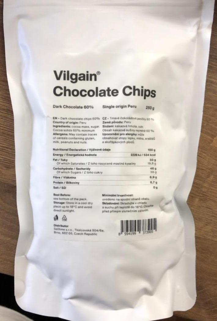 Fotografie - Chocolate Chips Dark Chocolate 60% Vilgain