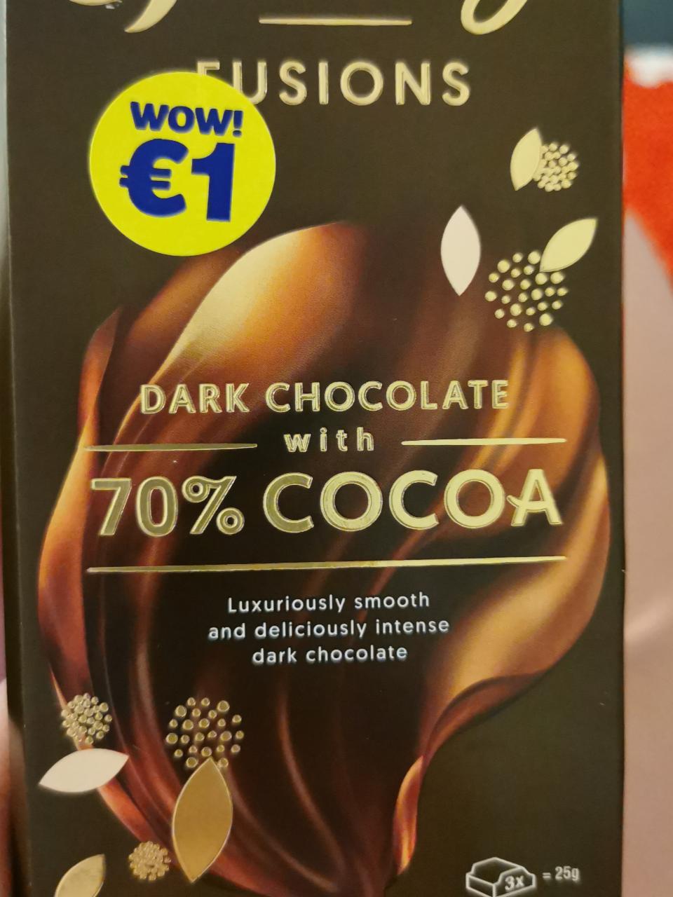 Fotografie - Fusions Dark chocolate with 70% cocoa Galaxy