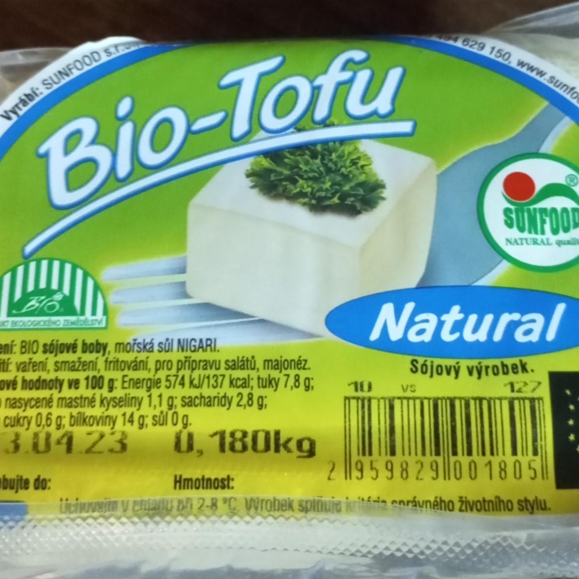 Fotografie - Bio Tofu natural Sunfood