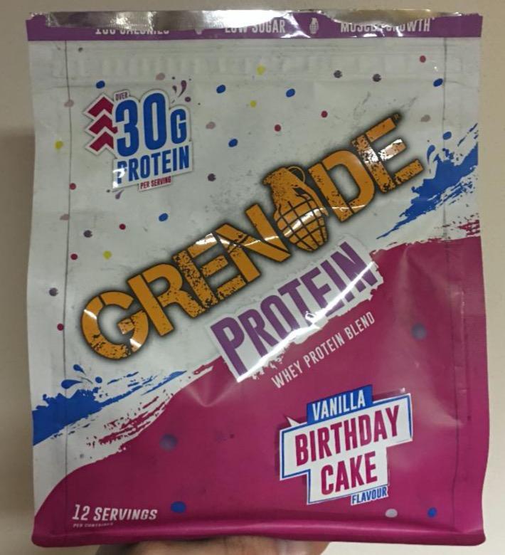 Fotografie - Whey protein blend Vanilla birthday cake Grenade