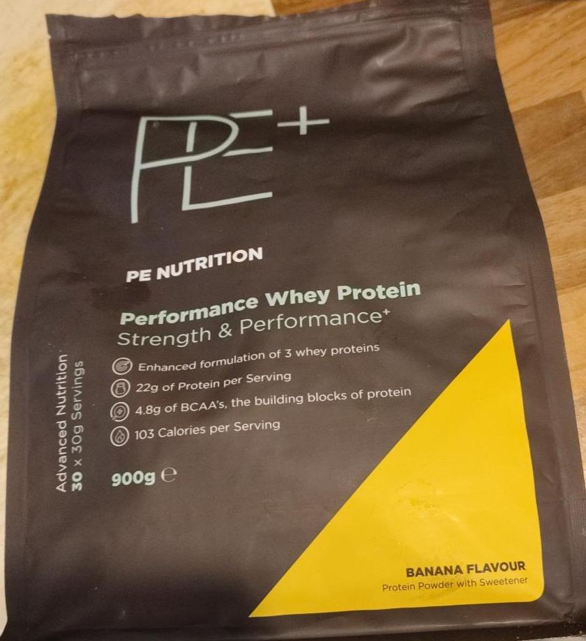 Fotografie - PE+ Performance Whey Protein Banana PE Nutrition