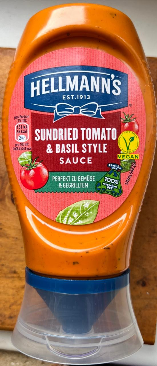 Fotografie - Sundried tomato & basil style sauce Hellmann's