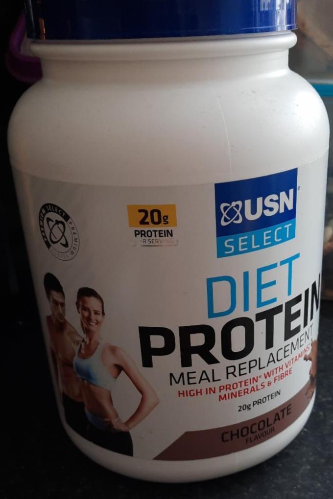 Fotografie - Diet Protein Chocolate flavour USN SELECT