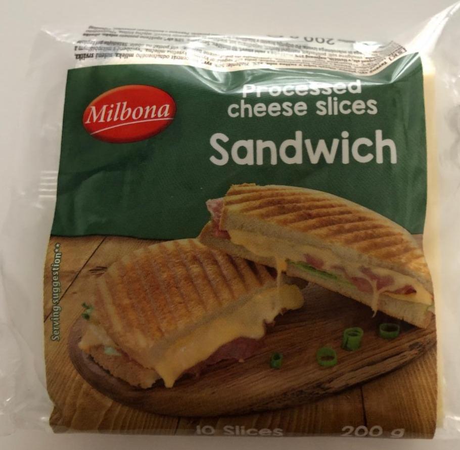 Fotografie - Processed cheese slices Sandwich Milbona