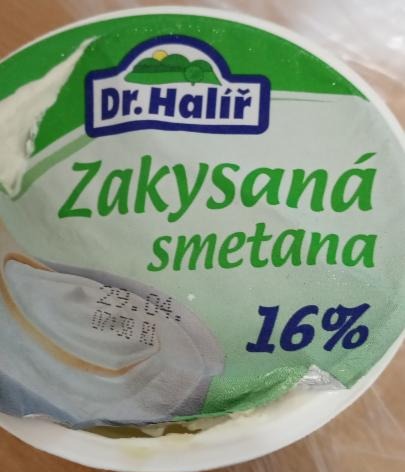 Fotografie - Zakysaná smetana 16% Dr.Halíř