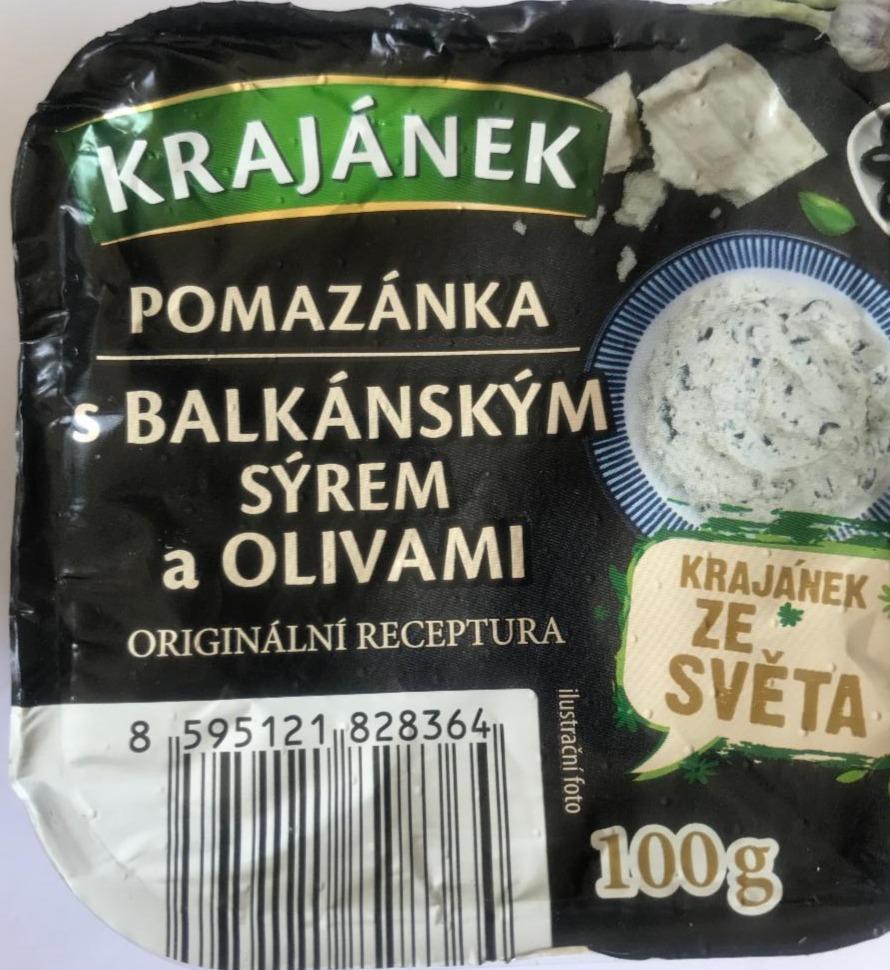 Fotografie - Pomazánka s balkánským sýrem a olivami Krajánek