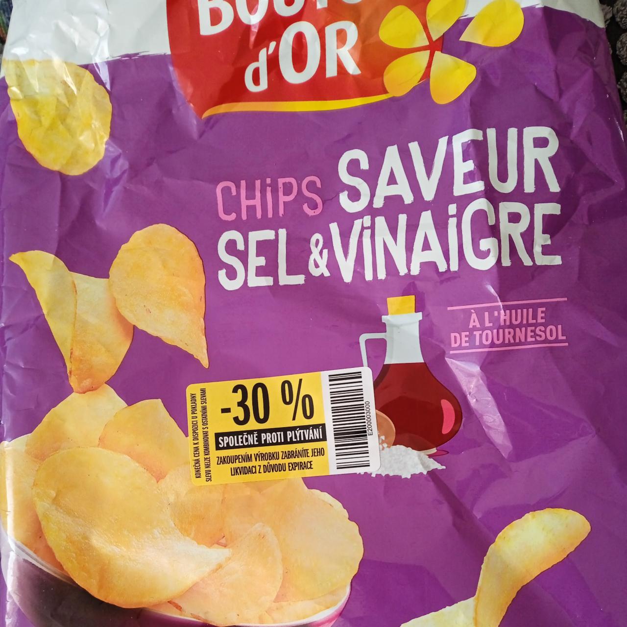 Fotografie - Chips saveur sel & vinaigre Bouton d'Or