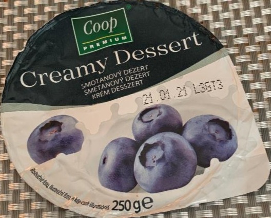 Fotografie - Creamy Dessert borůvka Coop Premium