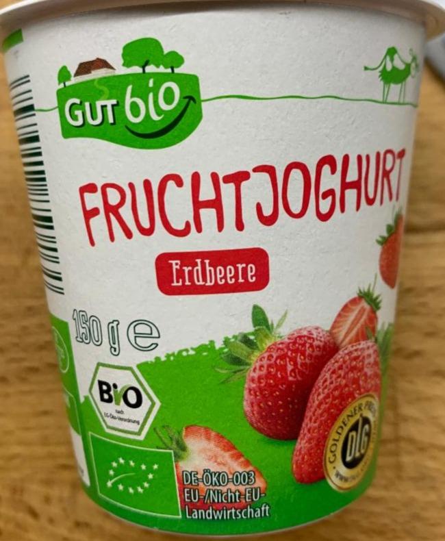 Fotografie - Fruchtjoghurt Erdbeere GutBio