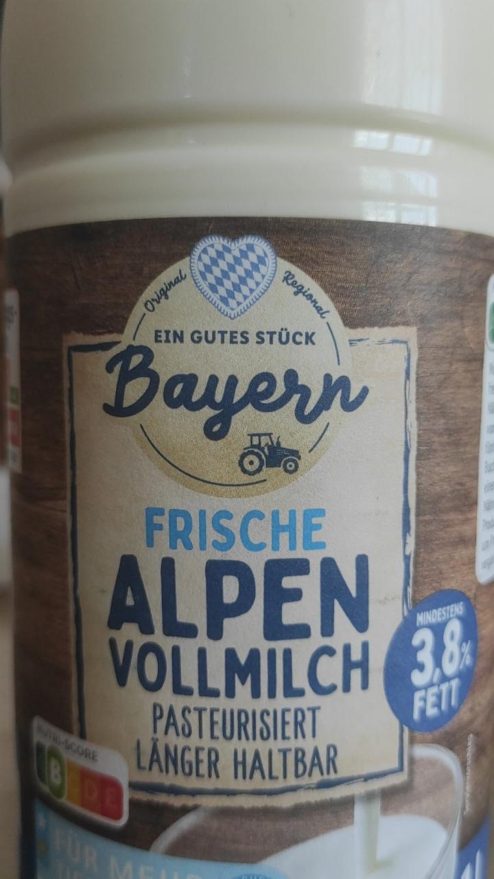 Fotografie - Bayern Frische Alpen Vollmilch 3,8% Fett Lidl