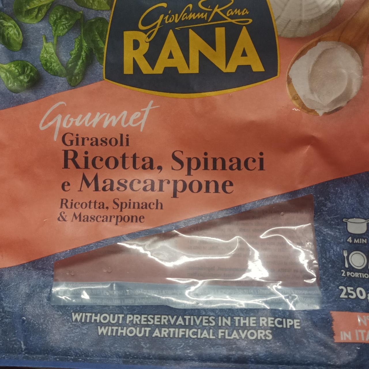 Fotografie - Girasoli ricotta, spinaci e mascarpone Giovanni Rana