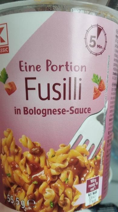 Fotografie - Fusilli in Bolognese-Sauce K-Classic
