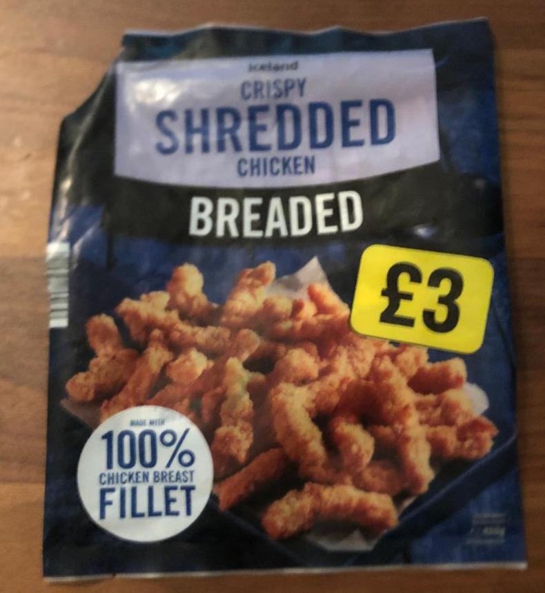 Fotografie - Crispy Shredded Chicken Breaded Iceland