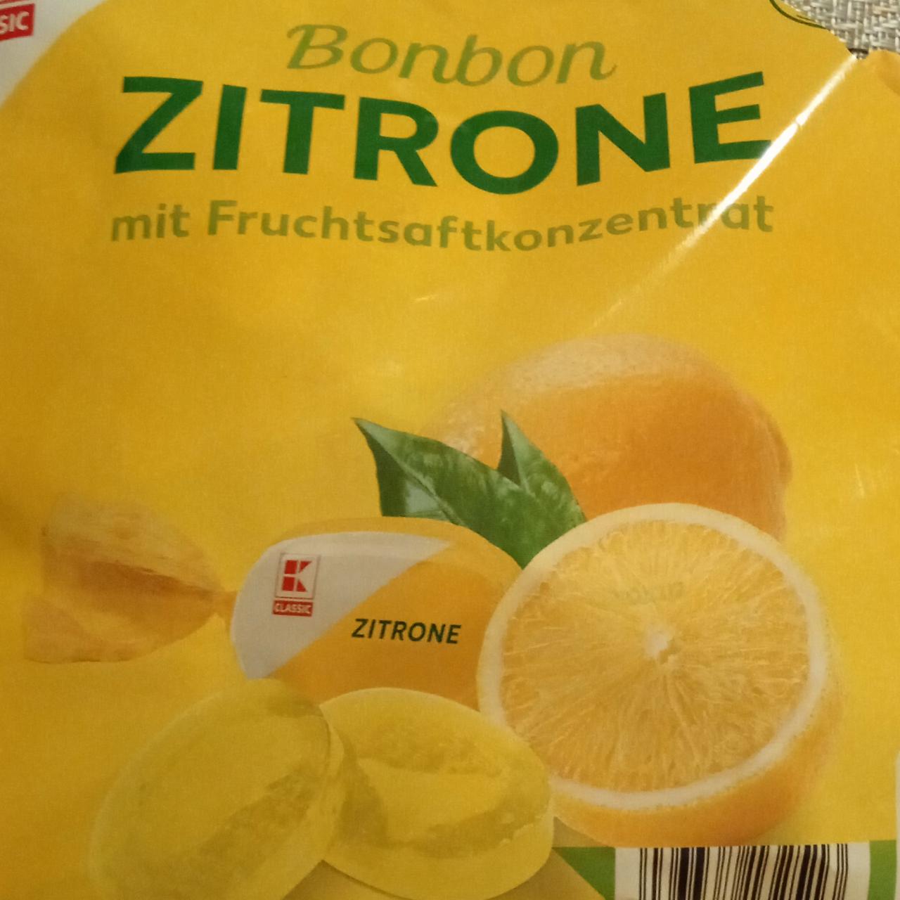 Fotografie - Bonbon Zitrone mít Fruchtsaftkonzentrat K-Classic