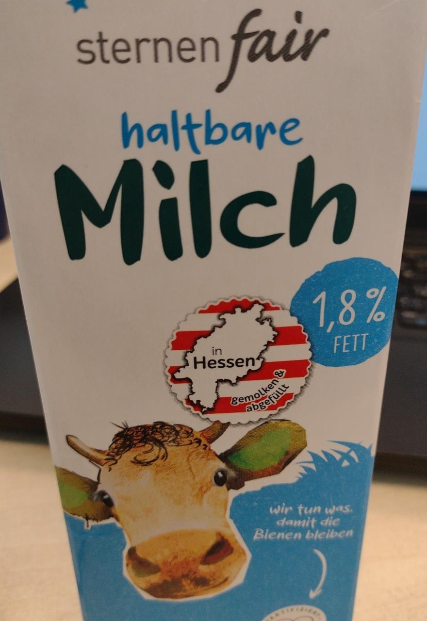 Fotografie - Haltbare Milch 1,8% Fett. Sternenfair