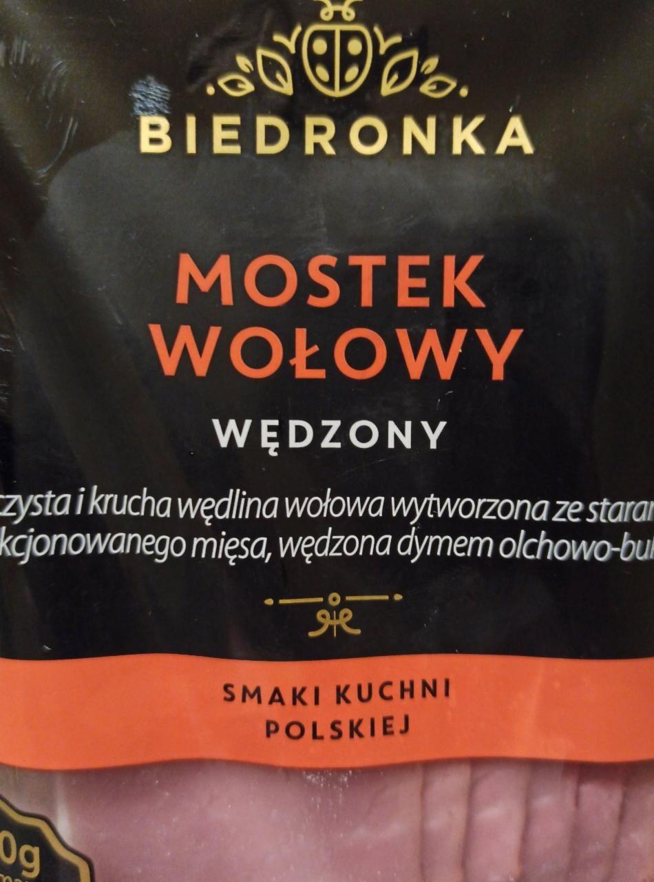 Fotografie - Mostek wołowy wędzony Biedronka Premium