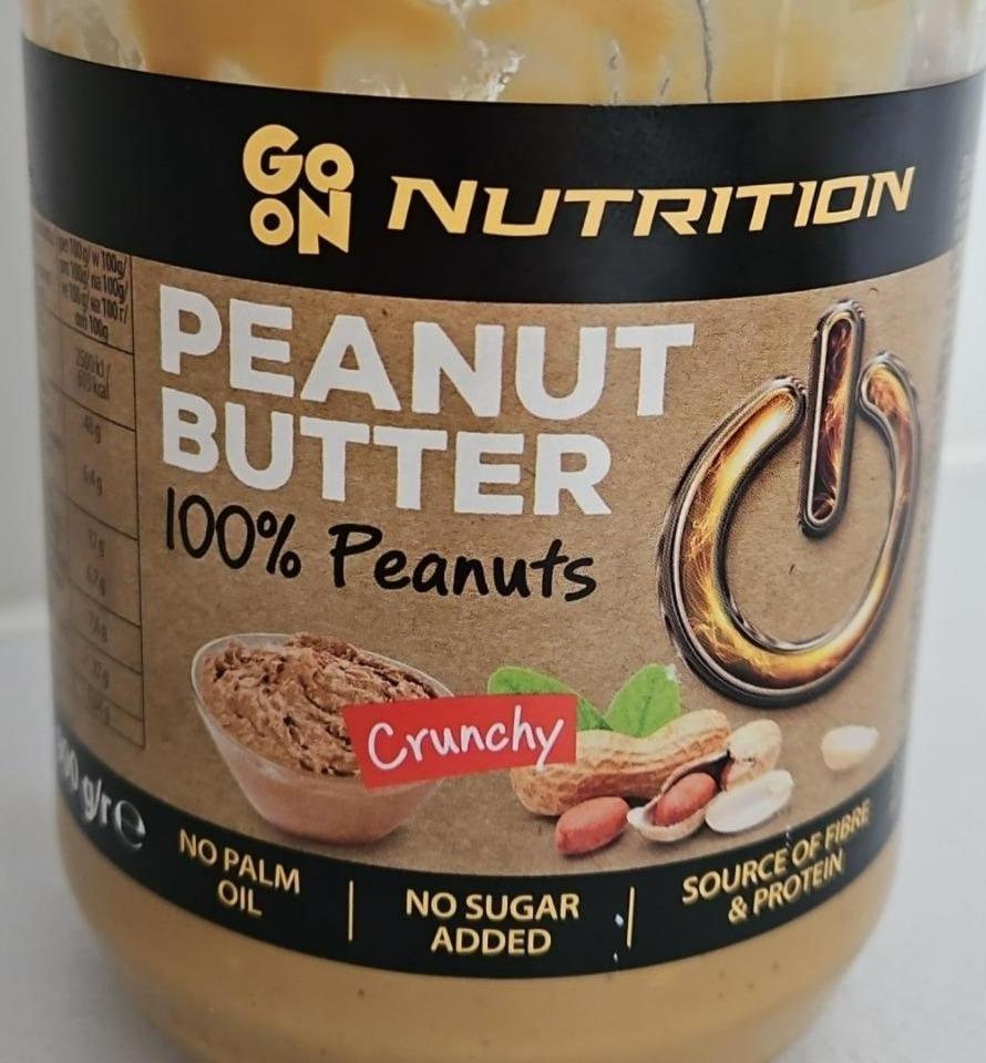 Fotografie - Peanut butter Crunchy 100% Peanuts Go On Nutrition
