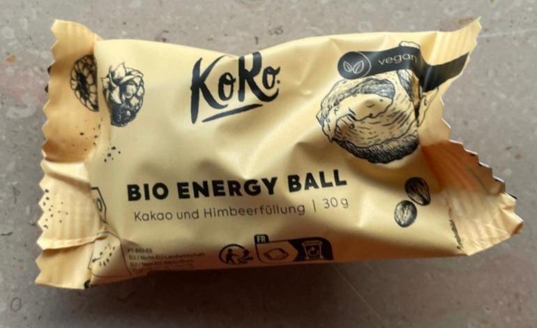 Fotografie - Bio Energy Ball mit Kakao und Himbeerfüllung KoRo